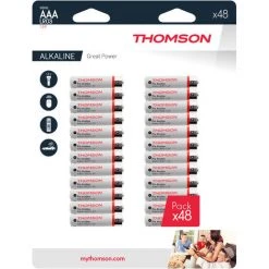 Bon marché ???? Lot De 48 Piles AAA LR03 - Thomson ✨