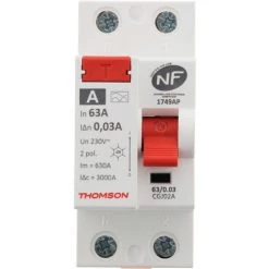 Le moins cher ???? Interrupteur Différentiel à Vis - 63A Type A NF - Thomson ???? -THOMSON Soldes 12597453 3