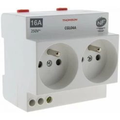 Coupon ???? Prise Modulaire Double NF 16A 2P+T - Thomson ????