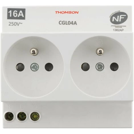 Coupon ???? Prise Modulaire Double NF 16A 2P+T - Thomson ???? 4 Coupon ???? Prise Modulaire Double NF 16A 2P+T - Thomson ???? – Image 2