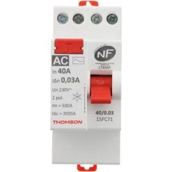 Coupon ???? Interrupteur Différentiel à Vis - 40A Type AC NF - Thomson ???? -THOMSON Soldes 12597480 3