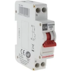 Grosses soldes ???? Disjoncteur à Vis PH+N - 16A NF - Pouvoir De Coupure 4.5KA - Thomson ????