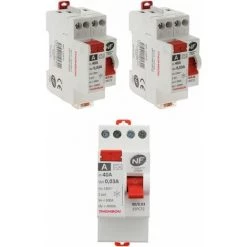 Top 10 ???? 3 Interrupteurs Différentiels à Vis - 30mA Type AC 40A NF - Thomson ❤️