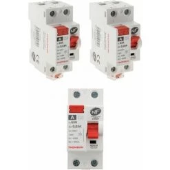 Grosses soldes ???? 3 Interrupteurs Différentiels à Vis - 30mA Type A 63A NF - Thomson ⌛