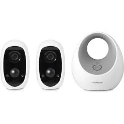 Sortie ???? THOMSON Pack Sécurité Connectée Sans Fil - Full HD - LENS 300 - Application Link-Home - ????