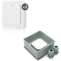 Remise ???? THOMSON Télécommande Murale Pour éclairage - 2 Interrupteurs + Micro Module Récepteur Extérieur ????