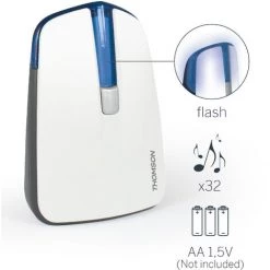 Grosses soldes ✨ Carillon Sans Fil Thomson Avec Bouton Pressoir Et 32 Mélodies Bleu - Vert ???? -THOMSON Soldes 2798046 3