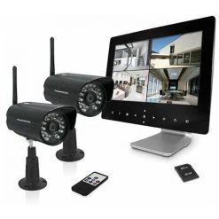 Nouveau ???? Thomson - Enregistreur Vidéo Sans Fil écran Couleur 9'' 4 Voies 2 Caméras Sans Fil 720p ????