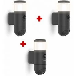 Offres ❤️ Caméra Extérieure Connectée, Rotative Et Motorisée Avec éclairage Intégrée, Thomson, Rheita 100, 512511 - Lot De 3 Caméras Rheita 100 ⭐