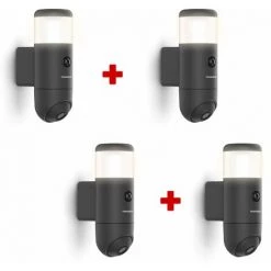 Les meilleures critiques de ???? Caméra Extérieure Connectée, Rotative Et Motorisée Avec éclairage Intégrée, Thomson, Rheita 100, 512511 - Lot De 4 Caméras Rheita 100 ????