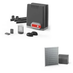 Promo ✨ Kit Motorisation Pour Portail Coulissant Swip 500 + Kit Solaire Thomson - Gris ????