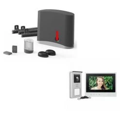 Coupon ???? Kit Motorisation Swip 200 + Visiophone Smart Bracket 2 Thomson - Gris ????