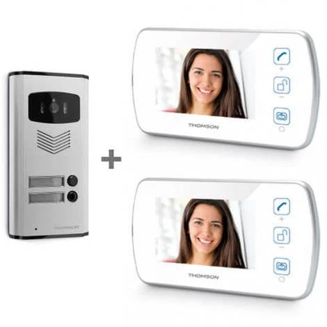 Vente flash ???? THOMSON Interphone Collectif 2 Logements Avec 2 Moniteurs Vidéo 11 Pouces - Produit Neuf ???? 3 Vente flash ???? THOMSON Interphone Collectif 2 Logements Avec 2 Moniteurs Vidéo 11 Pouces - Produit Neuf ????