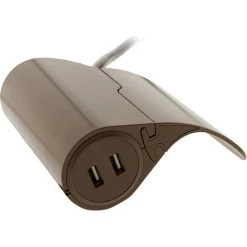 Tout neuf ???? Multiprise Pour Canapé 1 Prise 2P+T 16A + 2 USB - Marron - Thomson ???? -THOMSON Soldes 7775651 4