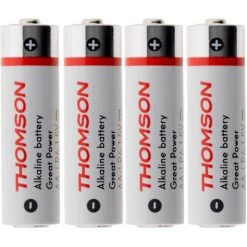 Tout neuf ???? Pack 4 Piles Alcalines LR06 AA 1,5 V - Thomson ✔️