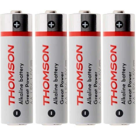 Tout neuf ???? Pack 4 Piles Alcalines LR06 AA 1,5 V - Thomson ✔️ 3 Tout neuf ???? Pack 4 Piles Alcalines LR06 AA 1,5 V - Thomson ✔️