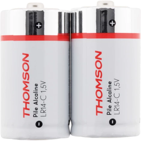 Budget ⭐ Pack 2 Piles Alcalines LR14 C 1,5 V - Thomson ???? 3 Budget ⭐ Pack 2 Piles Alcalines LR14 C 1,5 V - Thomson ????
